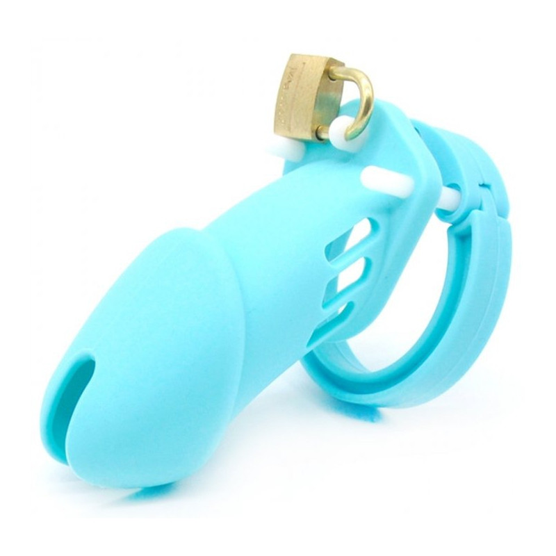Generique Cage de chasteté Silicone Bran 9 x 3cm Bleue